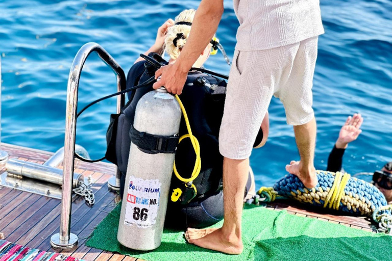 Sharm: Small Group White Island & Ras Mohammed Boat Cruise Small Group White Island & Transfer, without Snorkel Gear