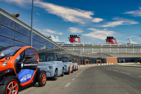 Malaga: Sunset to Night Tour by Electric Car Standard Option