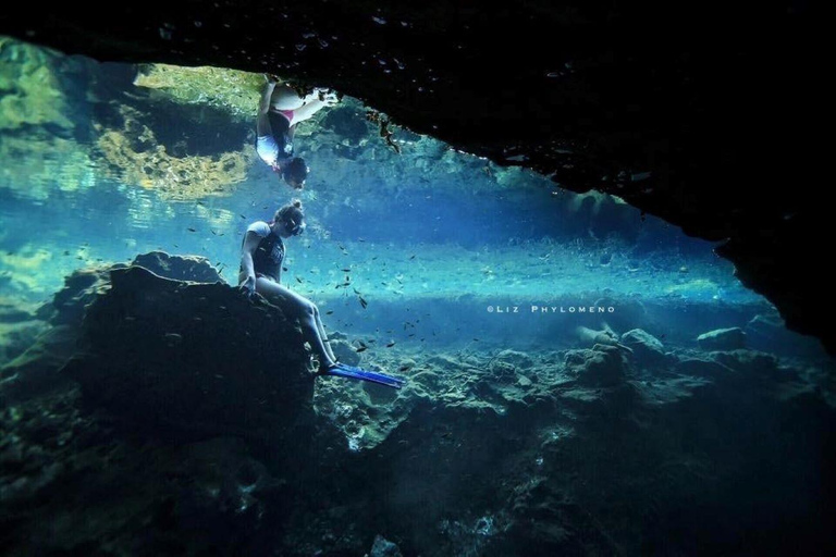 Depuis Cancun : Musée sous-marin de plongée avec masque et tubaPlongée en apnée