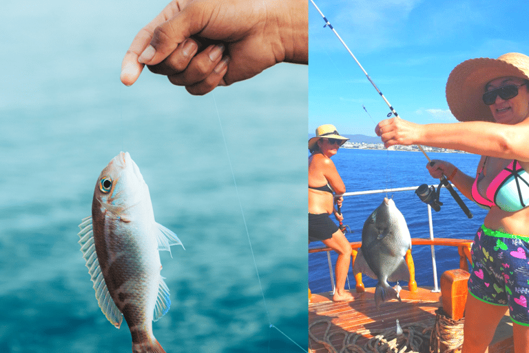 Excursão de meio dia para pesca marítima saindo de AlanyaTraslado do oeste de Alanya