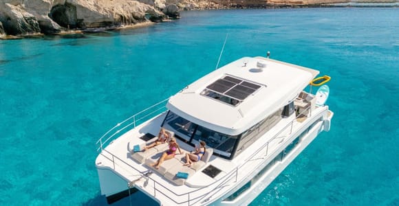 Ayia Napa: Luxury Private Catamaran Cruise to Blue Lagoon