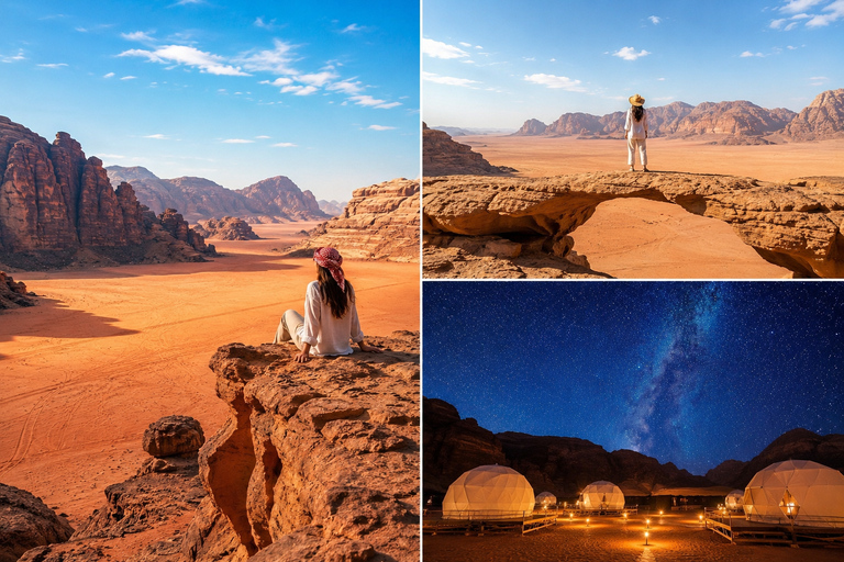 Experience Jordan in 3 Days : Petra & Wadi Rum & Dead Sea Deluex Tent Luxury ( Sunctiy Camp 5 star )