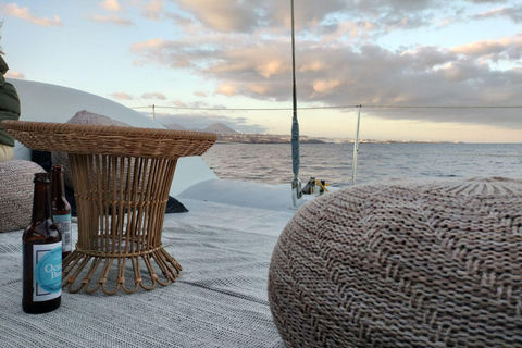 Expérience de coucher de soleil à Lanzarote avec observation des dauphins