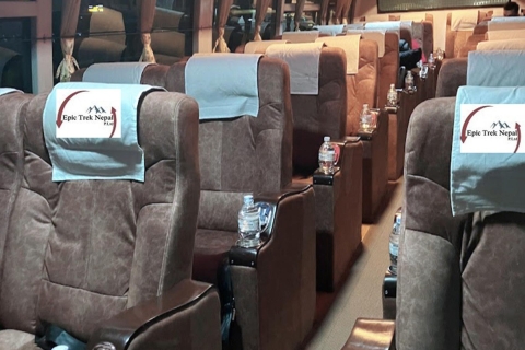 Bilet na luksusowy autobus turystyczny z Pokhary do Katmandu