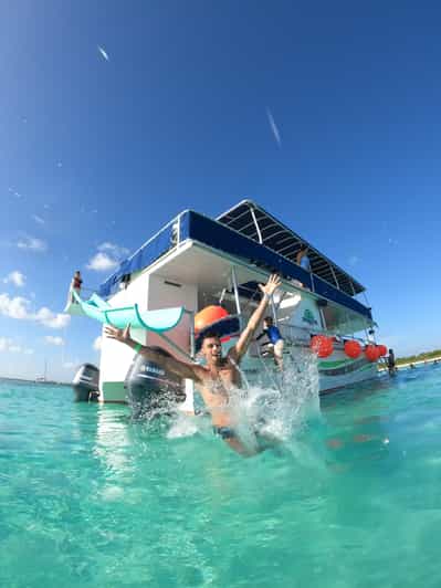 Catamaran with Slide in Cozumel – El Cielo, Cielito, and Palancar Reef