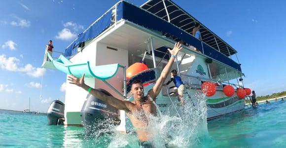 Catamaran with Slide in Cozumel – El Cielo, Cielito and Palancar Reef