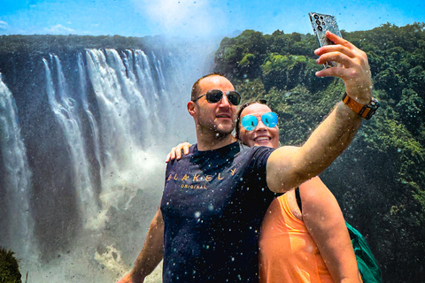 Victoria Falls: panoramische vlucht, brugtour en rondvaart tijdens zonsondergang
