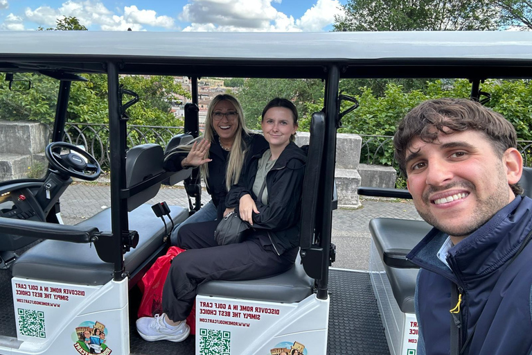 Rome: 4 hours Electric Golf Cart Tour with Custom Itinerary Rome 4 hours Golf cart Personalised tour with Private Pickup