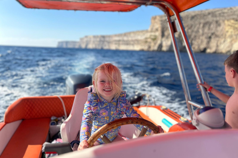 Gozo South & Comino Highlights: Private Boat Adventure 3 hours