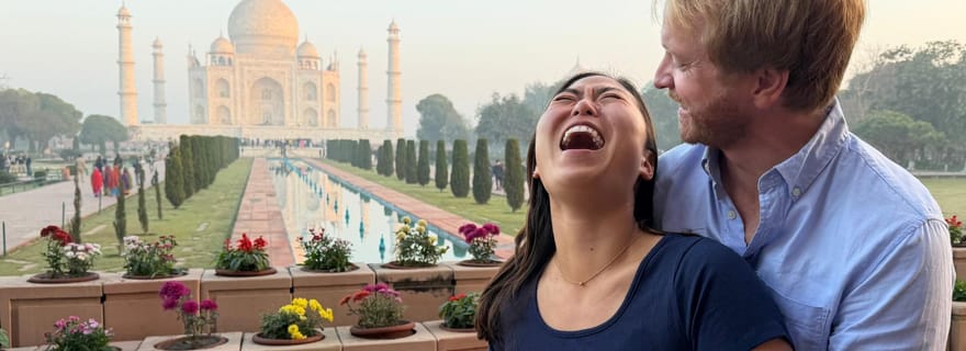 Depuis Delhi : visite du Taj Mahal, du fort d'Agra et du Baby Taj avec déjeuner