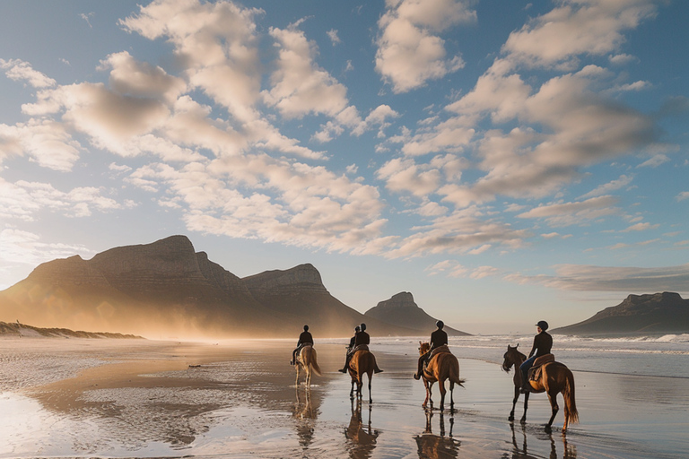 Le Cap : balade à cheval à Long Beach