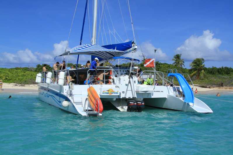 icacos island catamaran day sail from fajardo