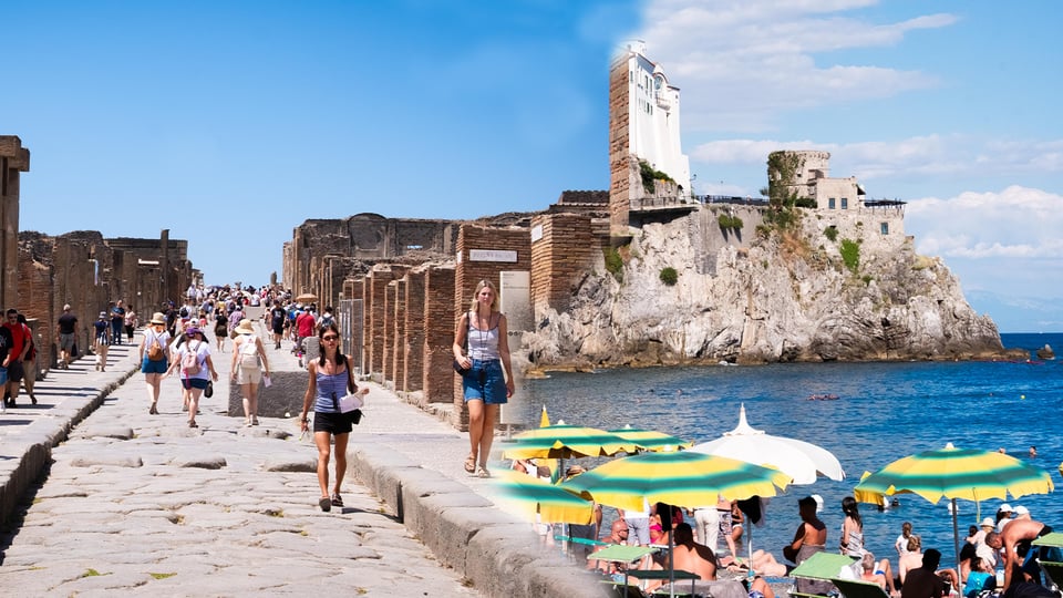 Tagestour ab Rom: Erkunde Pompeji & die Amalfiküste bei Sorrent Tagestour ab Rom: ...