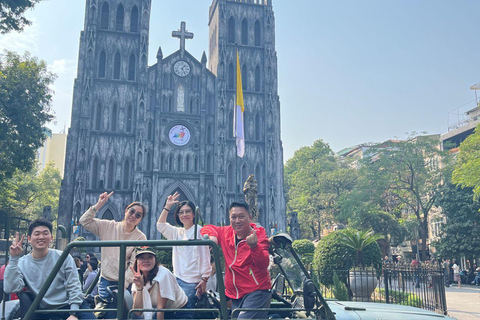 Hanoi: Half‑Day Jeep City Tour, Landmarks & Local Food