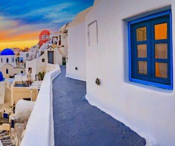 Santorini: Passeio diário de ônibus com pôr do sol em Oia e navegação opcional