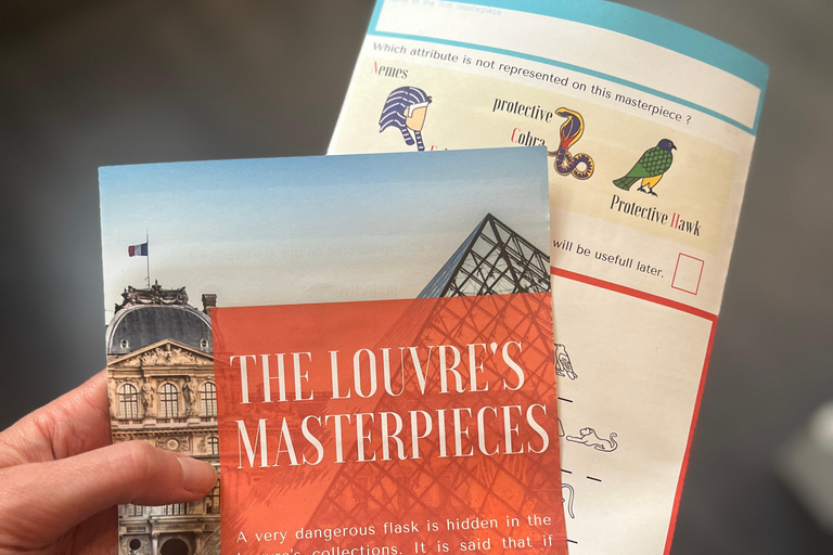 Paris Louvre : Private Treasure Hunt for Families or groups Paris: Louvre Museum Private Treasure Hunt for 5 w/ Tickets