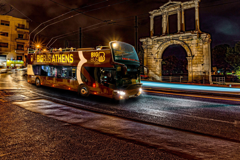 Aten: Panoramisk kvällstur med stor bussturBig Bus Aten Panoramisk kvällstur