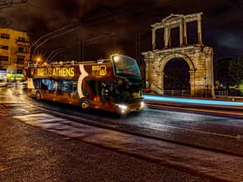 Athens: Big Bus Live-Guided Night Tour by Open-Top Bus