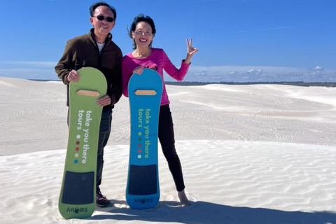Perth to the Pinnacles with 4WD desert drive & sandboarding