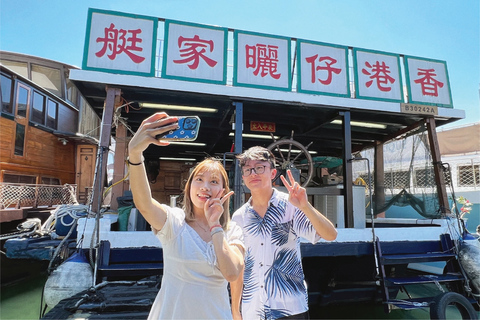 Hong Kong: Casa flotante Sampan y tour con paradas libres en Stanley