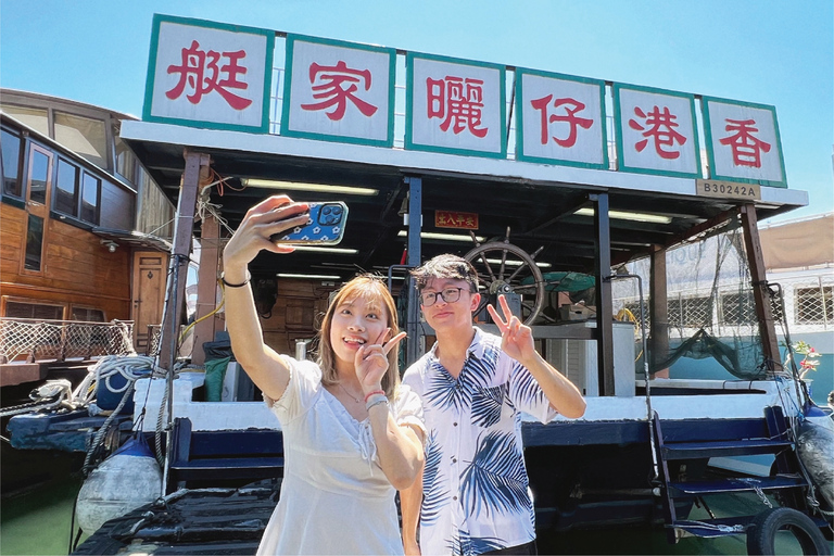 Hong Kong: Sampan Houseboat e Stanley Hop-on, Hop-off Tour