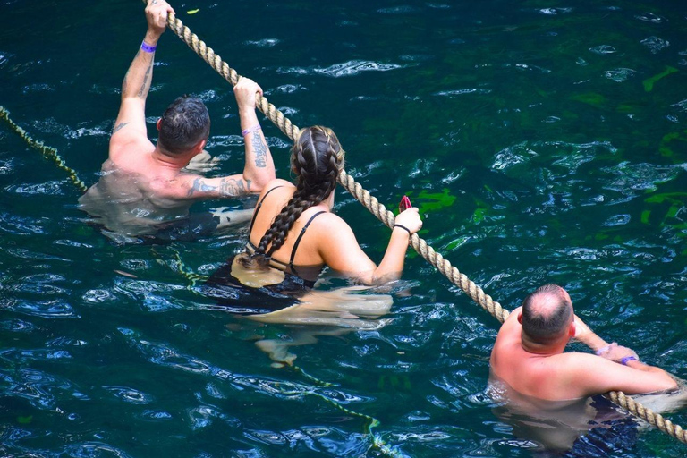 Cancun: Thrilling ATV Adventure, Ziplines and Cenote swim Shared ATV from Playa del Carmen