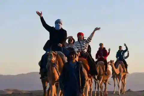 Marrakech:Sunset in the Agafay Desert Camel Ride Dinner Show