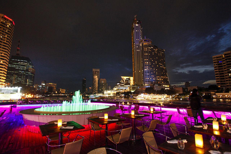 Bangkok: Cena en Crucero de Lujo por el Río Chao Phraya y Traslado