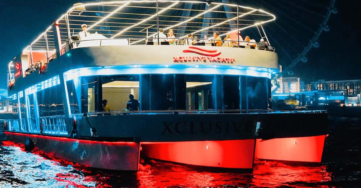 Sunset or Dinner Cruise with Live Music & Open Bar — a boat tour from Dubai, UAE
