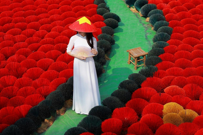 Hanoi: Parfümpagode mit Bootsfahrt oder Lotus-SeidendorfPrivate Tour: Parfümpagode, Lotus-Seidendorf und Weihrauch