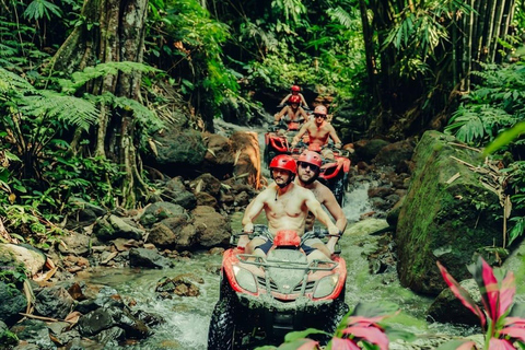 Ubud: Cave ATV, Lazy River Tubing & Zipline in Rice Terrace River Tubing only - No Other Activities