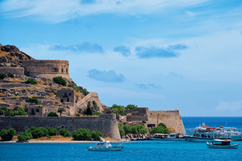From Heraklion: Spinalonga All-Inclusive BBQ Cruise & Guide Italian Language