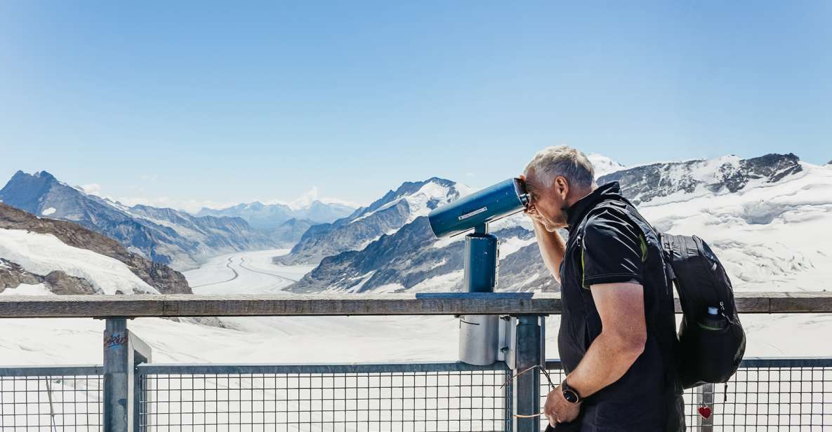 Depuis Zurich : journée guidée au Jungfraujoch en train