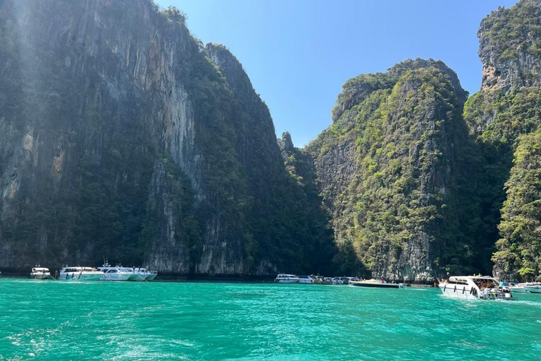 From Ao Nang: Phi Phi Islands, 4 Islands Tour w/ Sunset BBQ