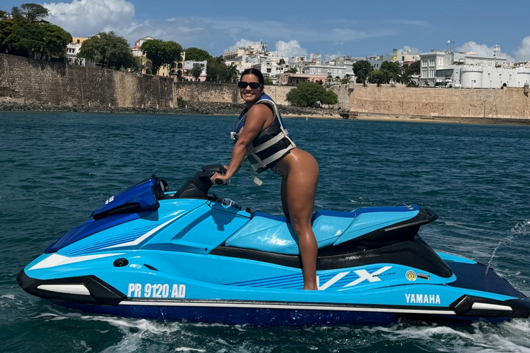 San Juan: Jet Ski Ride to El Morro Fortress + Free Photos