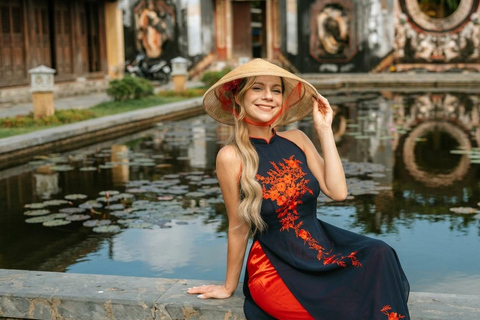 Hoi An: Traditional Costume Rental, Makeup & Photoshoot Hoi An Private Family Photoshoot: Ao Dai for 3 & Mom Makeup