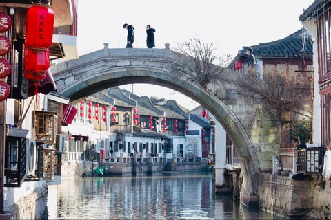 Visite privée d&#039;une demi-journée de la ville d&#039;eau de Zhujiajiao (tout compris)