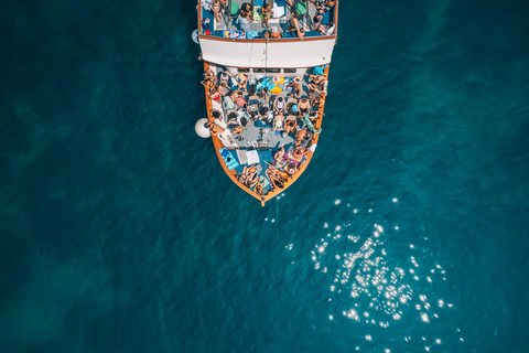 From Benitses/Lefkimmi: Blue Lagoon & Papanikolis Cruise Cruise with Transfer from Southern Corfu to Lefkimmi Port