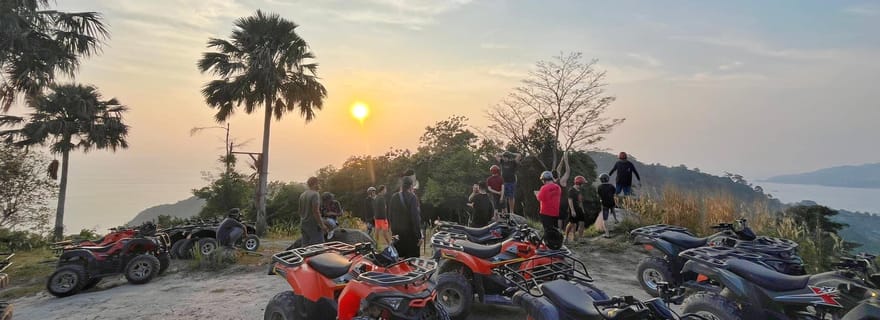 Depuis Phuket : Itinéraires panoramiques en quad avec vue sur Karon et Patong