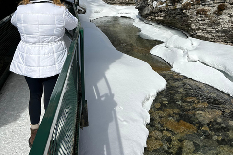 Banff : Service de navette pour le lac Louise et le canyon JohnstonDepuis le parking des bus de l&#039;hôtel Mount Royal