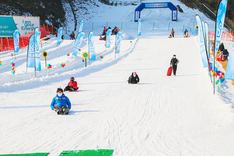 Elysian Ski Resort_ Snow Hill (Snow sled) Day Tour Depart from Hongdae Station Exit 8