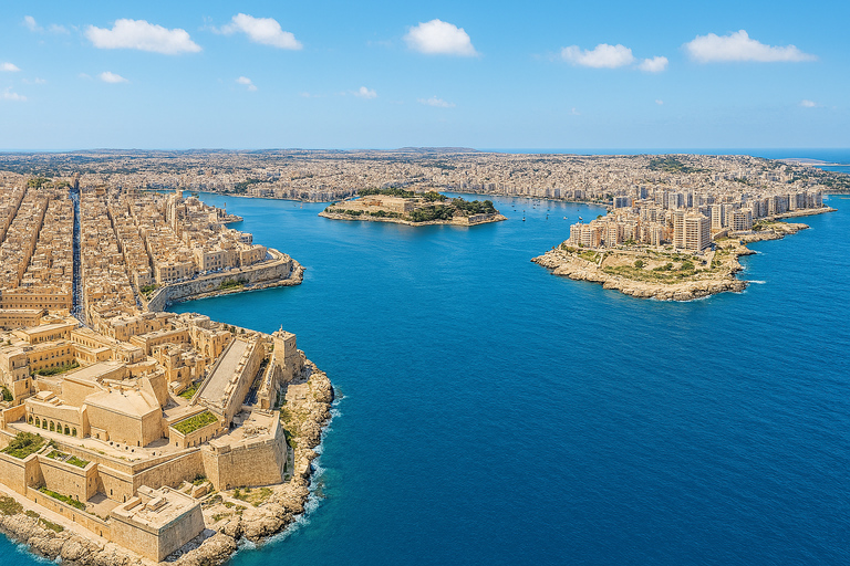 From Sliema: Around Malta Cruise with 3 Swim Stops and Lunch