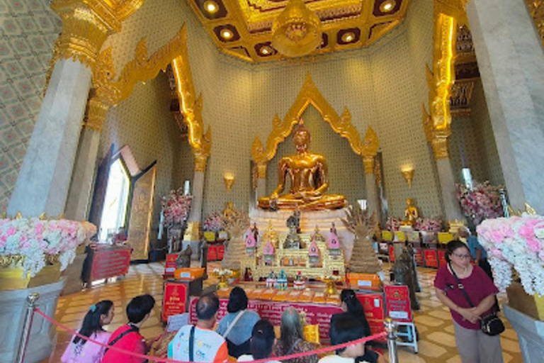 Bangkok Tour: Golden Buddha, Reclining Buddha & Gems Gallery Group Tour with Hotel Pickup
