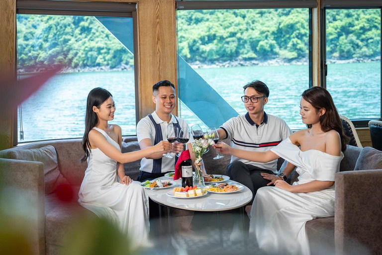 Ha Long Bay Day Trip: Luxury Cruise & Buffet Lunch & Jacuzzi Option 2: For Guests from Ha Long