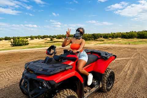 Lac Rose: Quad Biking and Canoe Ride on the Lake With round-trip transfer from Dakar