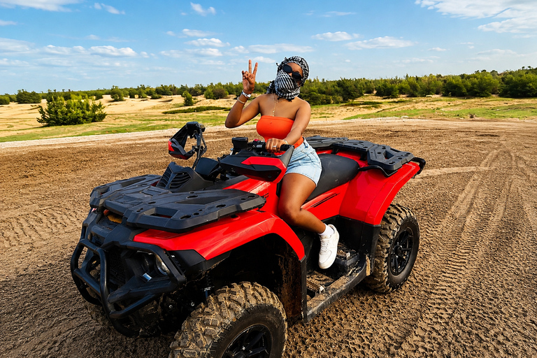 Lac Rose: Quad Biking and Canoe Ride on the Lake With round-trip transfer from Dakar