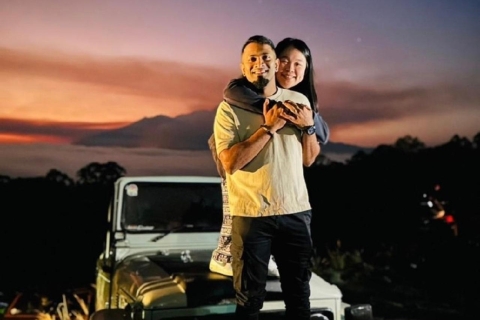 Bali : Excursion en jeep privée au lever du soleil sur le mont Batur avec sources d'eau chaudeExcursion en jeep sans source d'eau chaude ni transfert - prix spécial pour les grou