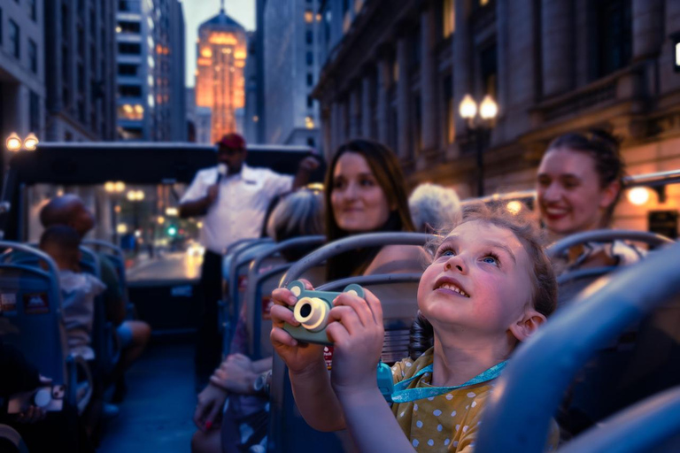 Chicago: Sunset Tour by Open-top Bus with Live Guide Panoramic Sunset Tour