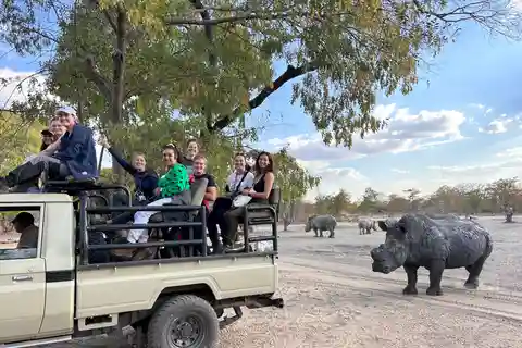 Game drive & white rhino experience