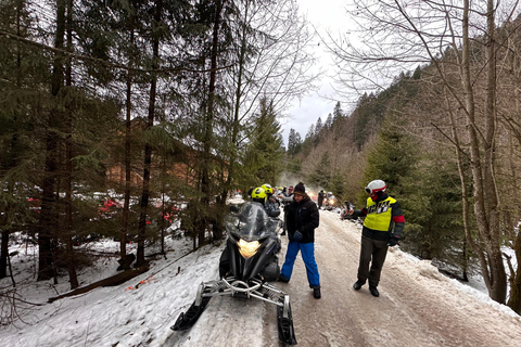 From Bucharest: Private Snowmobile Adventure & Castles Tour